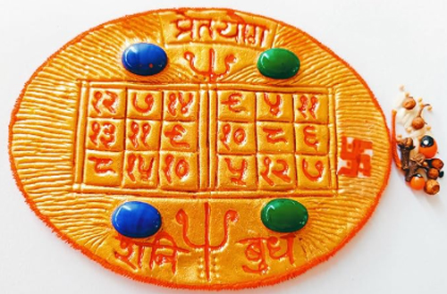Handmade Shani Badha Pret Yoga Yantra